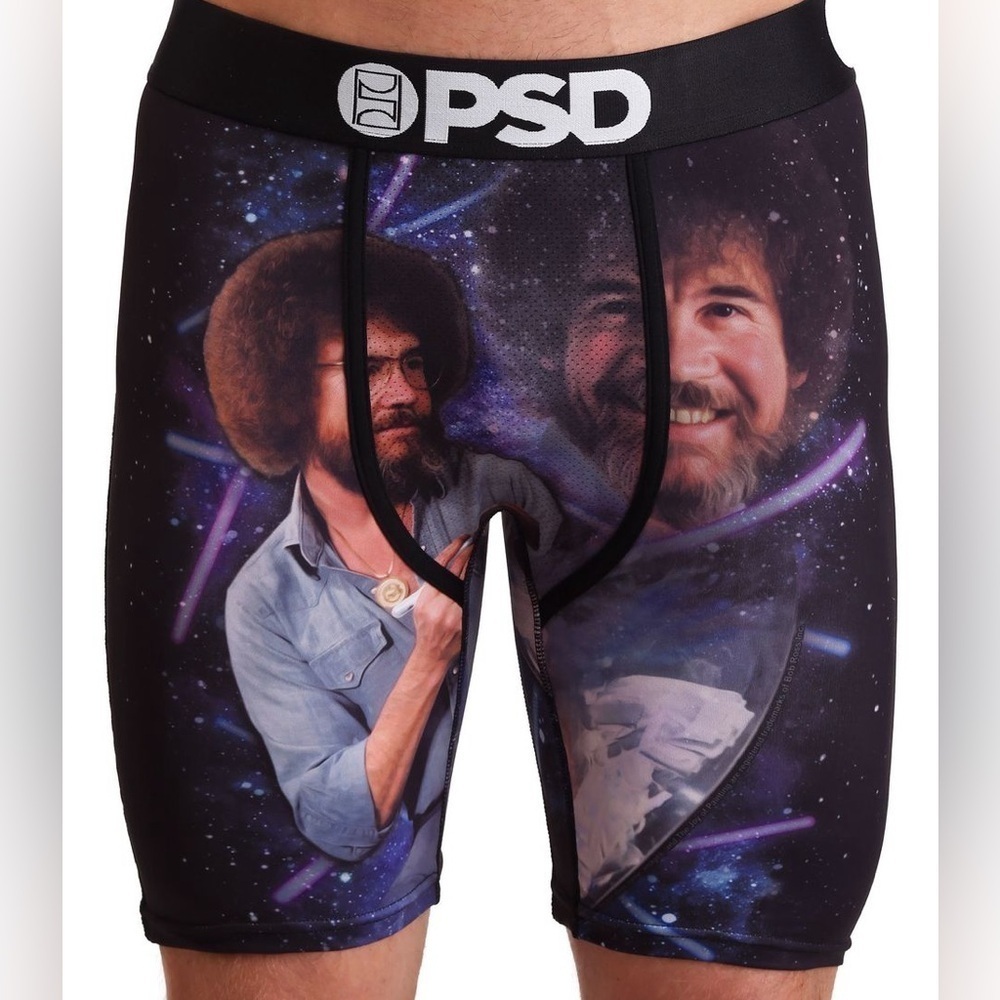 PSD Laser Bob Ross Boxer Briefs with Contoured Sealed Pouch Men’s Size L